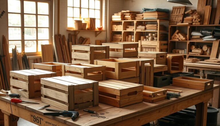 small wooden crates