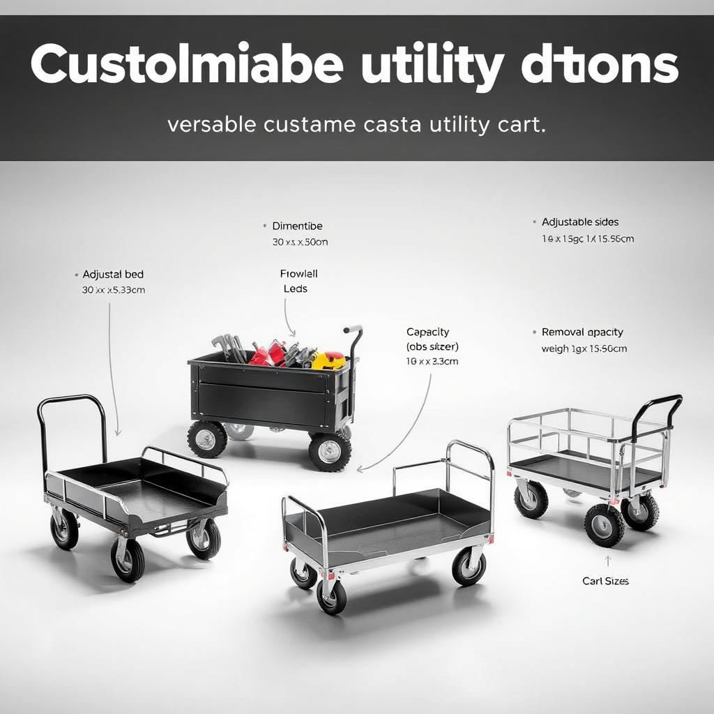 customizable utility cart options customizable utility cart options