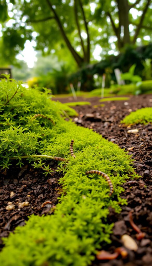 moss and drainage in garden soil moss and drainage in garden soil