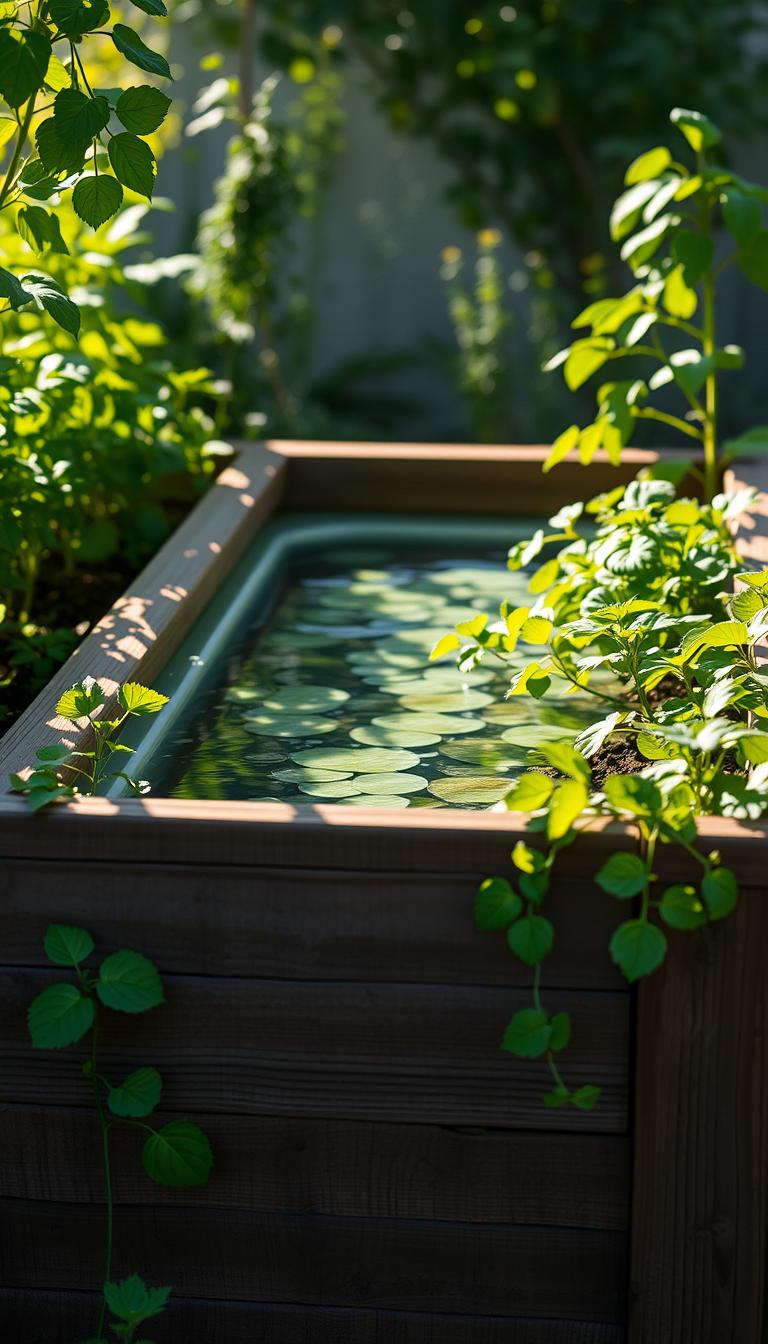 self watering garden bed